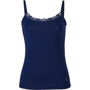 JOOP! - Hemd Pure - Navy - Mouwloos - Aansluitend - Kanten Randje