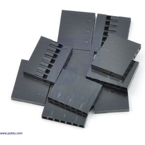 1x7-Pin 10-Pack 0.1"" (2.54mm) Krimpconnectorbehuizing Pololu-1906