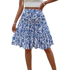 Nivard Rokje Dames - Korte - Korte Broek - Wandelrok - Legging - Blauw - M