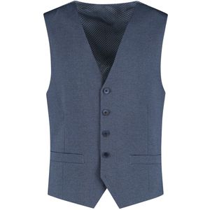 Gents - Gilet heren - Gilet - Polyblend - Blauw - Maat 46/M