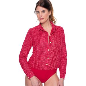 Louisa Bracq Tweegy Blouse Body Rouge A Levres Rood 42