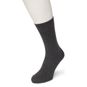Bonnie Doon Katoenen Comfort Sok Grijs Heren maat 39/42 - Speciale Breitechniek in Boord - Knelt niet - Katoen en Lycra - Maximaal Draagcomfort - Zakt niet af - Gladde Teennaad - Voor Gevoelige Voeten/Benen - Gemeleerd - Oxford Heather - BE122401.308