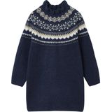 Jacquard Jurk - Ecru - Tricot Jurken