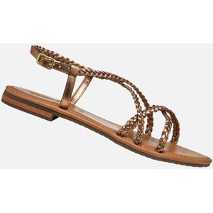 Sozy - Platte Sandalen - Metallic - Ademend - Vrouwelijk Design