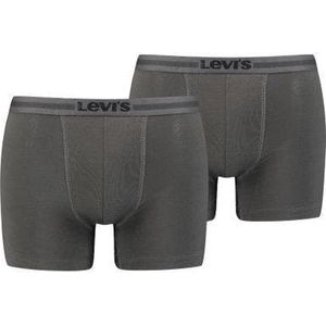 Levi's Lange short - 2 Pack 005 Antraciet - maat S (S) - Heren Volwassenen - Lyocell- 701203926-005-S