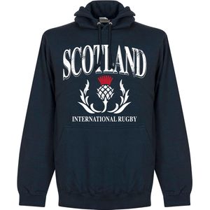 Schotland Rugby Hooded Sweater - Navy - Kinderen - 92/98
