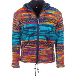 Pure Wool Damesvest Lenny WJK-2320 - Multi Blauw - S