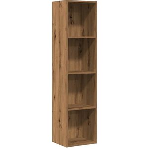 vidaXL - Boekenkast/tv-meubel - 36x30x143cm - bewerkt - hout - artisanaal - eiken