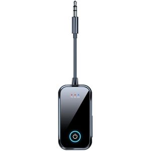 2-in-1 Bluetooth 5.4 Audio Transmitter en Receiver – Zender en ontvanger - Draadloze Adapter met 3.5mm Jack AUX - Voor Auto, TV en Speakers - zwart