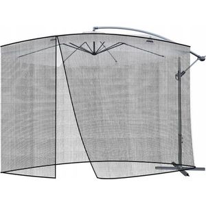 Ariko Muskietennet - Parasol - Muggennet - Vliegengordijn voor parasol - Klamboe - Dia 3m x h 2.6 m