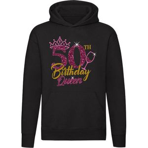 50th Birthday Queen Hoodie - jarig - cadeau - verjaardag - verjaardagscadeau - Sarah - 50 jaar