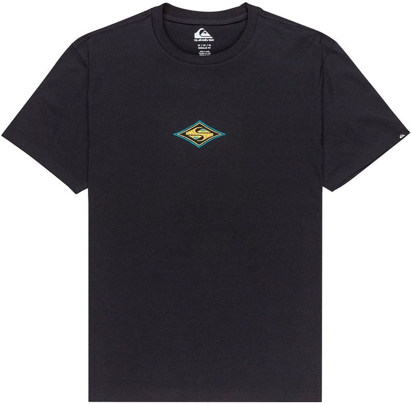 Quiksilver - Evo Swell Ovation - T-shirt - Zwart - Korte Mouwen - Man