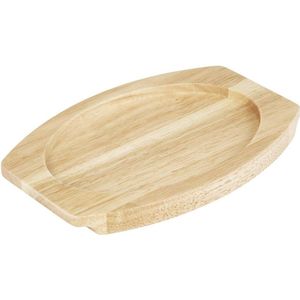 Olympia Hevea Bord voor Gietijzeren Ovale Orenschotel 260x165mm voor Fw817 - FW977 - Horeca & Professioneel