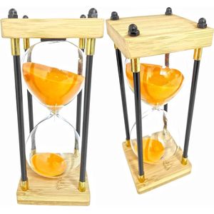 60-minuten zandloper timer decoratie voor restaurant - woonkamer thuis - bureau slaapkamer - feest Kerstmis - oranje