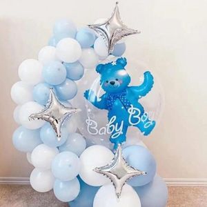 52-delige ballon set Baby Boy - babyshower - genderreveal - ballon - beer - baby - geboorte