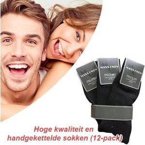 Hoge kwaliteit en handgekettelde sokken- Maat 39-45 (12-pack)
