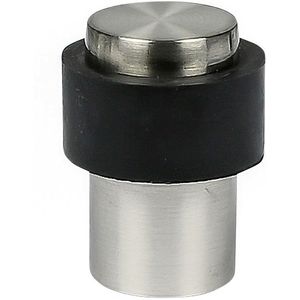 Benson Deurstopper - zilverkleurig - met schroef montage - H4 x D3 cm - deurbuffer
