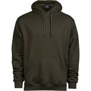 Tee Jays Heren Hooded Cotton Blend Sweatshirt (Donkere Olijf)