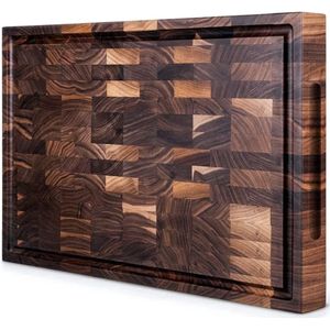 Luxe Houten Snijplank - Borrelplank - Broodplank - Hakblok - Kaasplank - Tapasplank - 38 x 26 x 3,5 - Acacia Hout