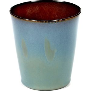 Serax by Anita Le Grelle Beker - M - D8,5x9,5 cm - Smokey blue/Rust