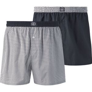 Jan Vanderstorm herren Boxershorts, Set Van 2 - 09 - donkerblauw