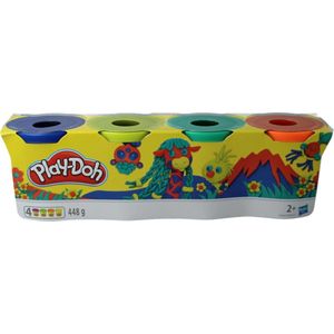 Play-Doh 4-pack Donkerblauw-Geel-Groen-Oranje