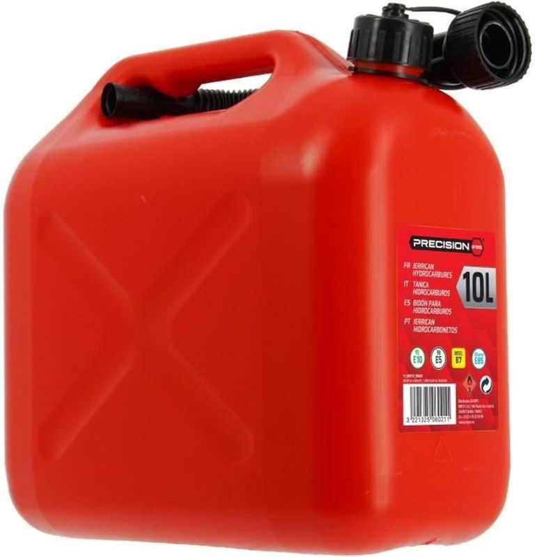 Kunststof jerrycan - XL TECH - 506021 - Inhoud 10 liter - Speciaal goedgekeurd voor koolwaterstoffen