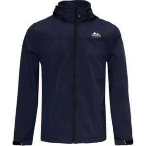 Nordberg Kjeld - Softshell Outdoor Zomerjas Heren - Dark Navy/Donkerblauw Melange - Maat M