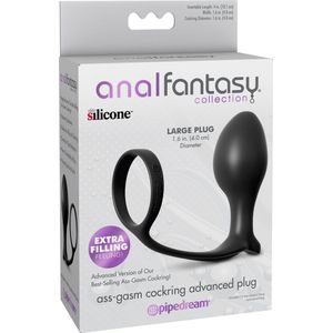 Pipedream - Cockring Vibrating Plug - Anal Toys Buttplugs Zwart