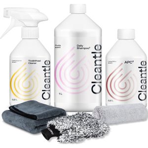 Cleantle Car Wash Bundle - Auto Wassen - Auto Poets Pakket - Velgenreiniger - Autoruitenreiniger - Alles In Één Autoreiniging