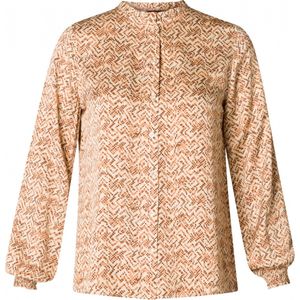YESTA Sadah Tops - Light Sand/Multi Col - maat X-0(44)