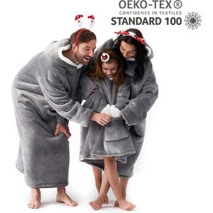 Oversized hoodie - Plaid - Hoodie Deken - Met lange mouwen – Unisex - Eén maat