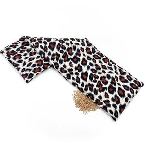 Met Pit XL - Wasbare hoes - Gemaakt NL/BE - 65x20 cm - Warmtekussen/Coolpack - Nek/schouders/lichaam  Panterprint