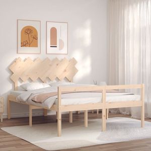 The Living Store Bed Massief Grenenhouten Serene - Tweepersoonsbed 140x190 - Functioneel design