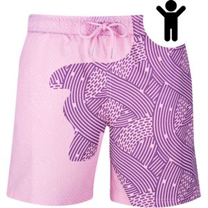 SEA'SONS - Zwembroek Jongens - Kleurveranderend - Sneldrogend - Paars - Maat 128/134 (SEASONS - Kleur veranderend)