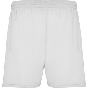 Witte heren sportbroek zonder binnenbroek en elastische band met koord model Calcio maat XL