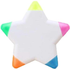 Multi 5 kleuren in 1 marker Pen briefpapier bloemvorm Rainbow Star Shape (roze - geel - blauw - groen - oranje) Kantoorbenodigdheden - Schoolartikelen