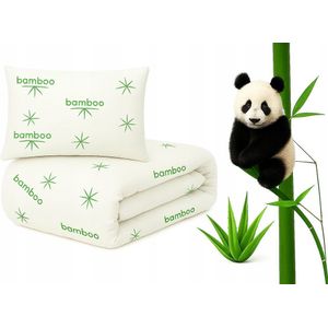 Bamboe Dekbed & Kussenset 160x200/70x80 cm - Antiallergisch