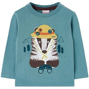 Boboli Knit T-shirt Met Lange Mouwen Blauw 6 Years Jongens,Meisjes