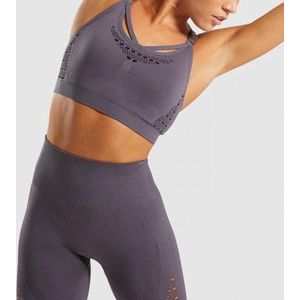 New Age Devi - ""Grijs Naadloze Sport-BH voor Yoga & Fitness - Maat S