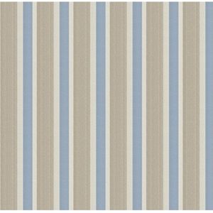 Papier streep creme/blauw 1215-5