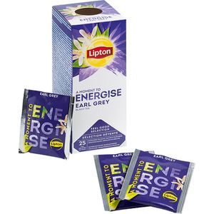 Thee lipton energise earl grey 25x1.5gr | Pak a 25 stuk | 6 stuks