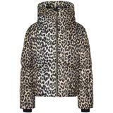 NIKKIE - Newport Leopard - Ski Jack Dames - Beige - Waterdicht 10.000 mm - Ademend 5.000 g/m²/24 uur