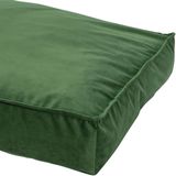 Madison Hondenkussen Velvet 80x55x15 cm groen