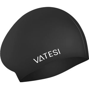 Siliconen Badmuts - Waterdicht & Elastisch - Zwemmuts voor Dames en Heren - Unisex - Swimming Cap - Zwart