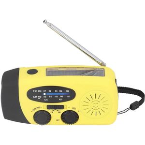 Azomor® Draagbare noodradio met zonne-energie en handmatige lader voor buitengebruik