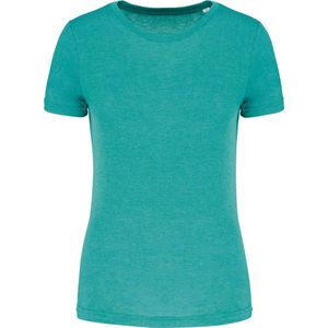 SportT-shirt Dames XS Proact Ronde hals Korte mouw Turquoise Blue Heather 50% Polyester, 25% Katoen, 25% Viscose