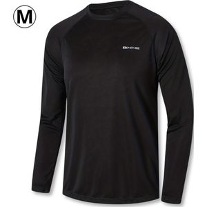 Livano Rash Guard - Surf Shirt - Zwemkleding - UV Beschermende Kleding - Voor Zwemmen - Surfen - Duiken - Zwart - Maat S