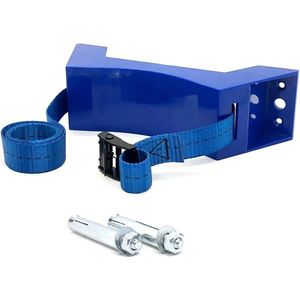 Cilinderhouder gasfleshouder - duurzame ABS gasfleshouder voor caravan - blauw