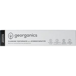 Georganics - Tandpasta - Charcoal - 75 ml - Natuurlijke Tandpasta met Fluoride
